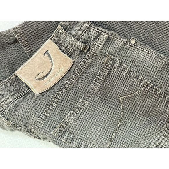 Jacob Cohen Style 688 Denim Jeans Brown Gray Mens Tag Size 33” Actual 32x28 - Picture 8 of 14